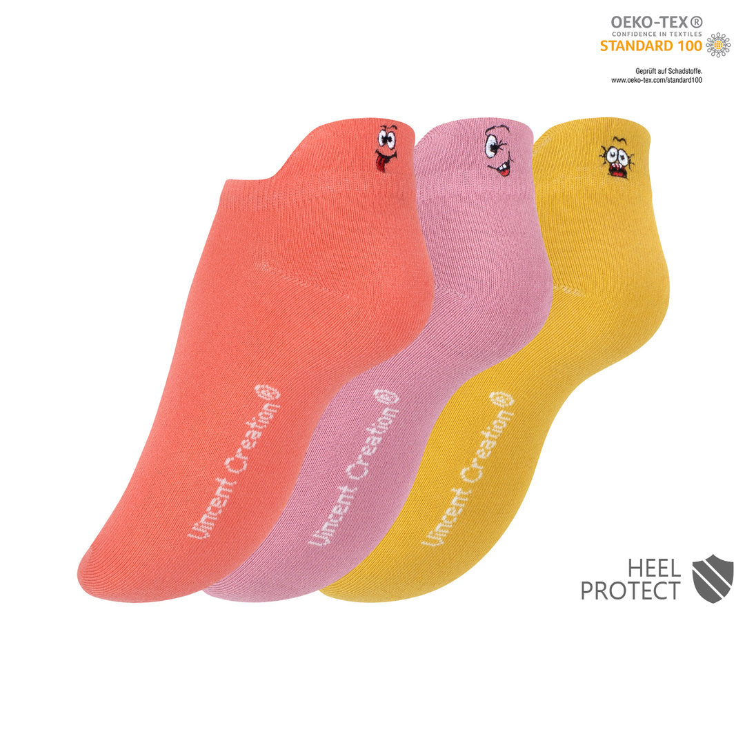 Verspielte Socken mit Smileymotiven im 3er Pack – ein garantierter Stimmungsaufheller für jeden Tag! Diese lustigen Socken bringen nicht nur Farbe an Ihre Füße, sondern verbreiten auch positive Vibes mit einem Lächeln